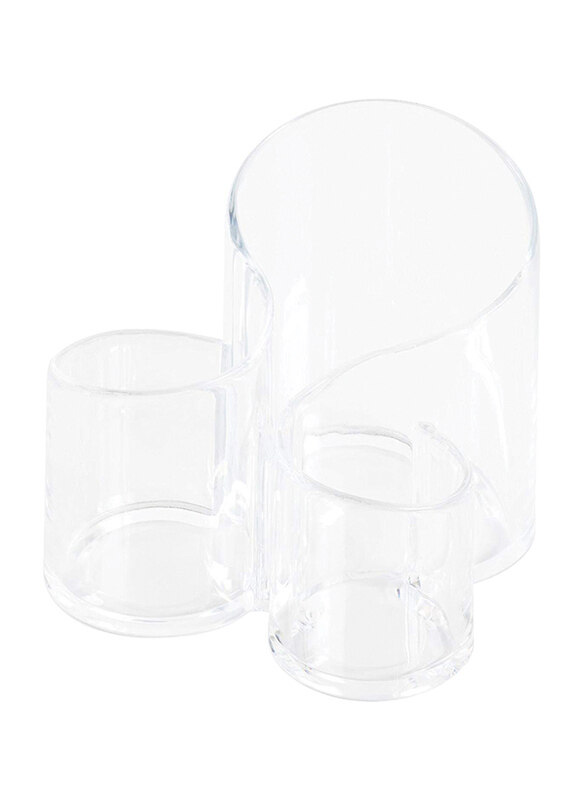 

Richards Clearly Chic 3 Compartment Brush Holder, Clear