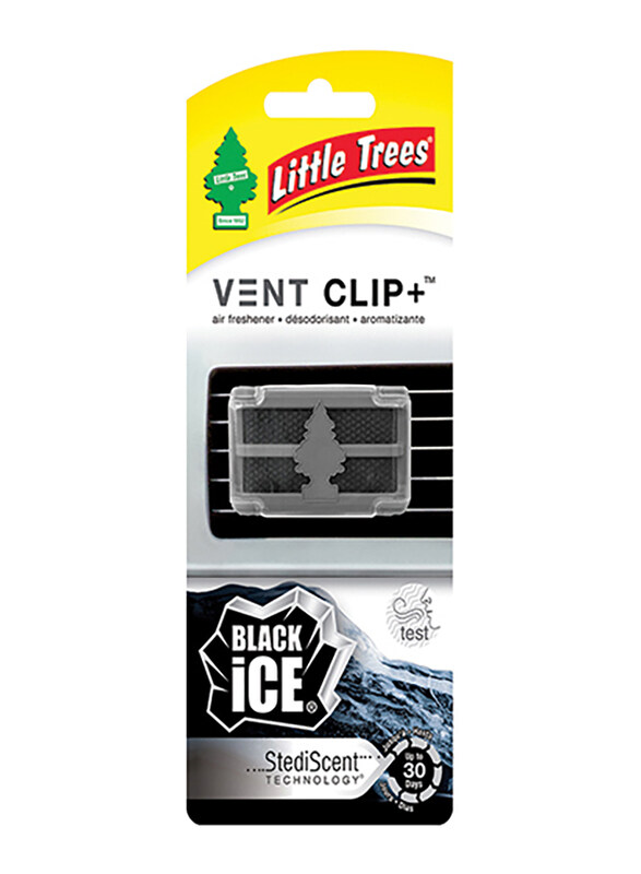 

Little Trees Black Ice Vent Clip Air Freshener, Black