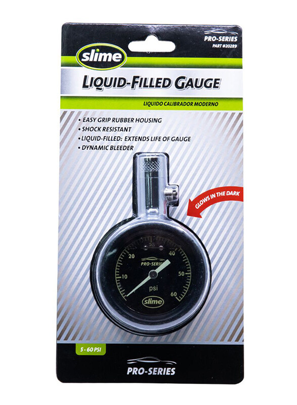 

Slime Liquid Filled Tire Gauge 5-60 PSI