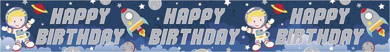 

Eurowrap Space Happy Birthday Banner, 6837-SPACECC, Multicolour