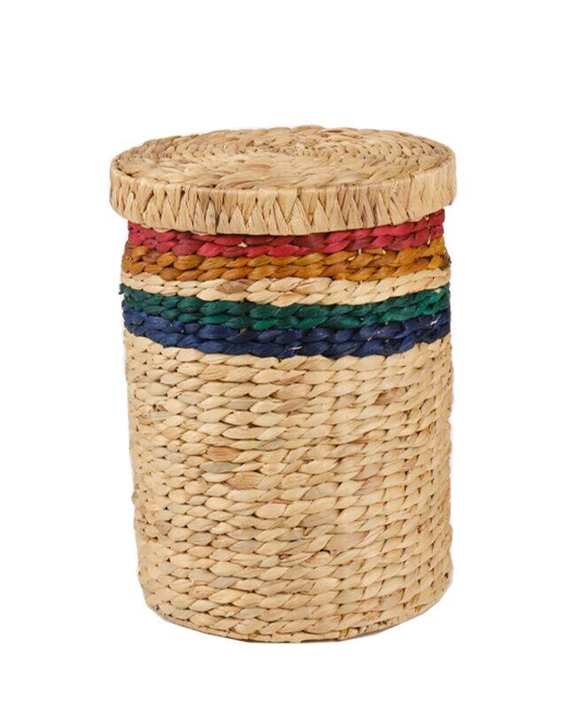 

Homesmiths Small Water Hyacinth Storage Hamper, 29 x 29 x 41cm, Multicolour