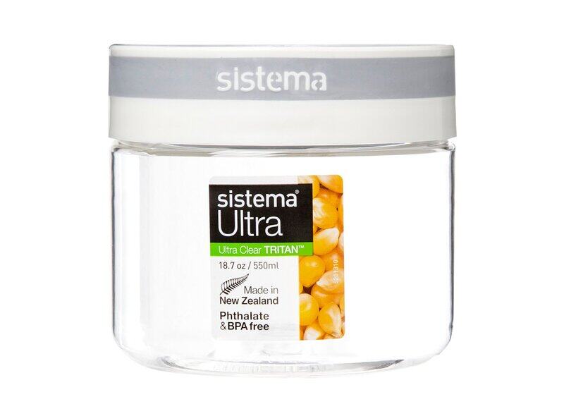 

Sistema Tritan Ultra Collection Round Storage Container 550ml, 51345ZS, White/Grey