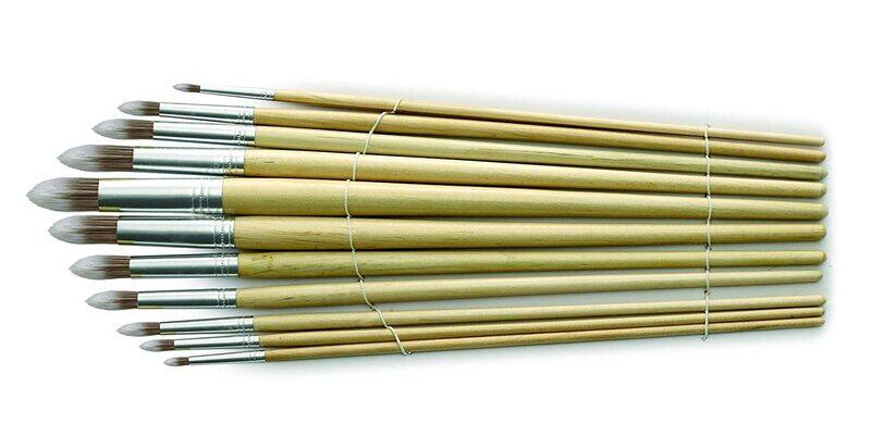 

Harris Interior Woodwork Artists Round Brush Set, Multicolour
