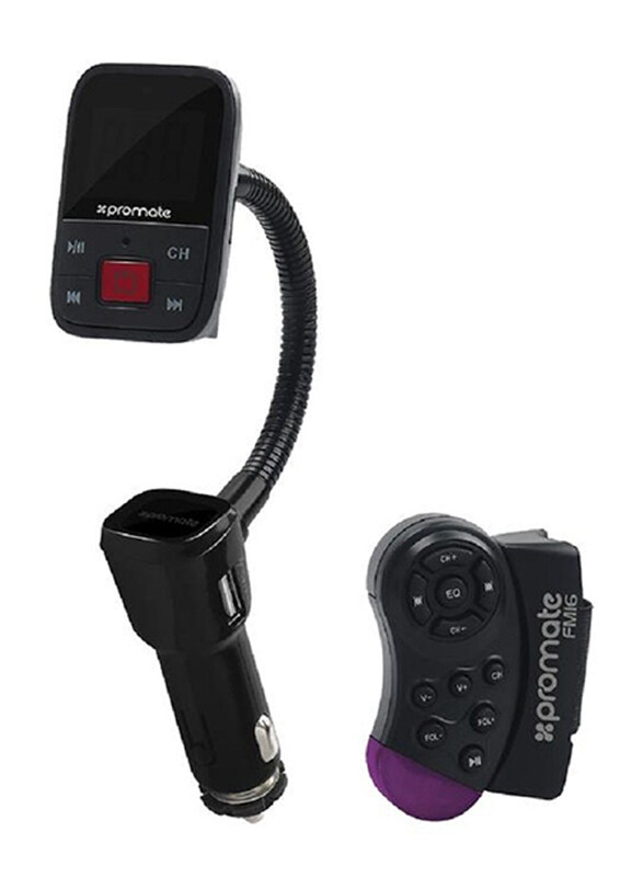 

Promate FM 16 Multi FM Modulator, Black