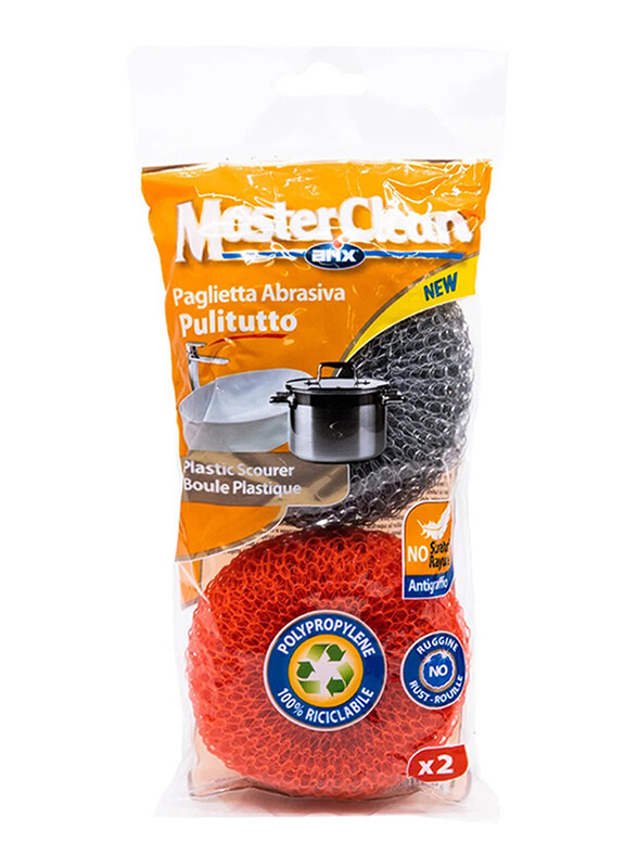 

Arix Master Clean Polypropylene Net Sponge Round, 2 Pieces