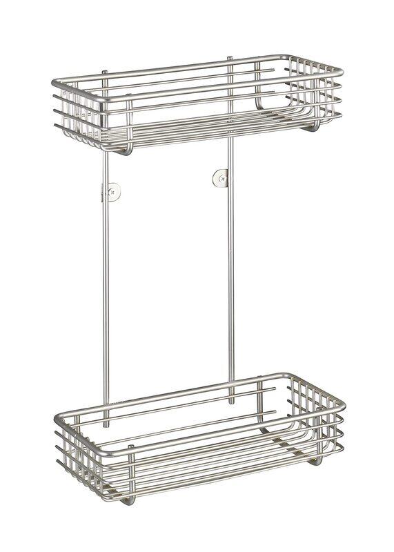 

Wenko Milano 2-Levels Satinised Universal Tray, Silver
