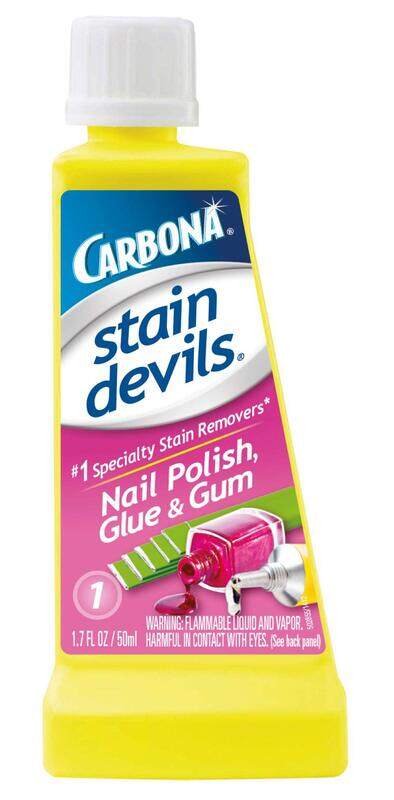 

Carbona Stain Devils #1 Nail Polish, Chewing Gum & Glue Stain Remover, 50ml