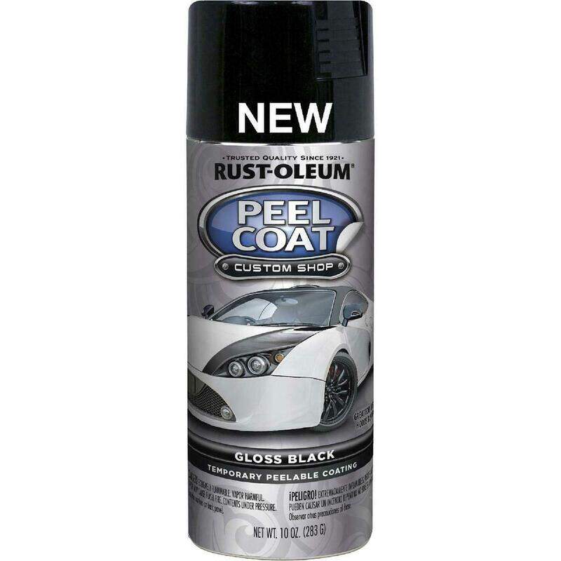 

Rust-Oleum Peel Coat Spray Paint, 10oz, Gloss Black