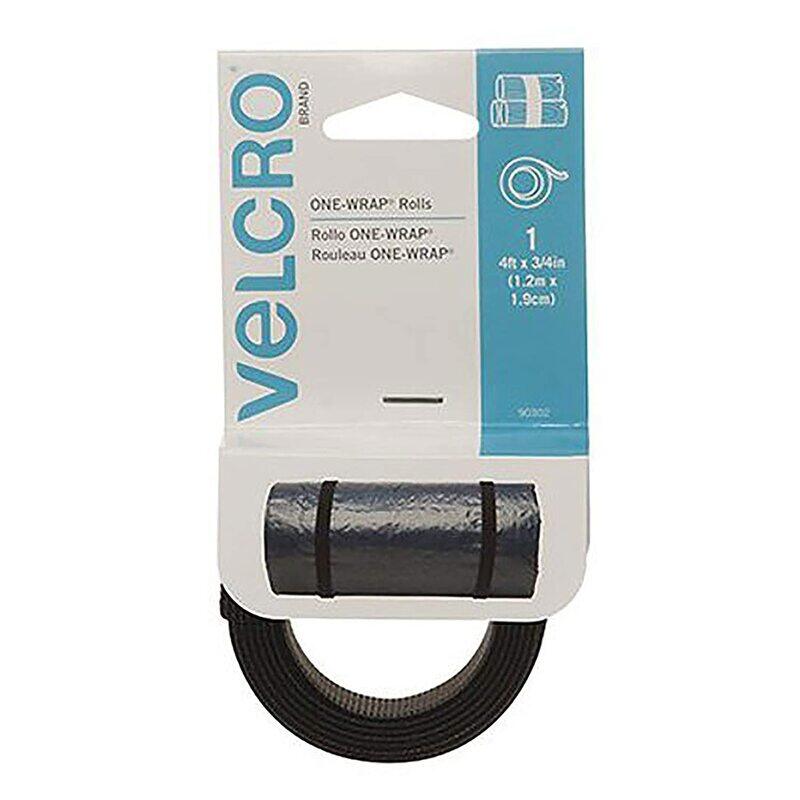 

Velcro Wrap Strap, 38 FT x 3/4 inch, Black