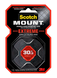 3M Scotch-Mount Extreme Double Sided Mounting Tape, Black