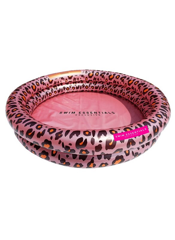 Swim Essentials  Rose Gold Leopard Printed Inflatable Baby Pool 60 cm diameter - Dual rings Suitable for Age +3
