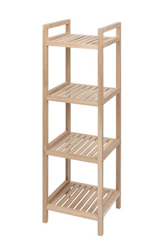 

Wenko 4-Levels Acina Living Room Shelving Unit, Brown