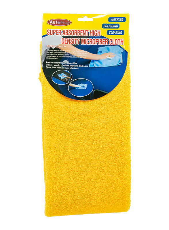 

Auto Plus High Density Microfiber Towel, Yellow