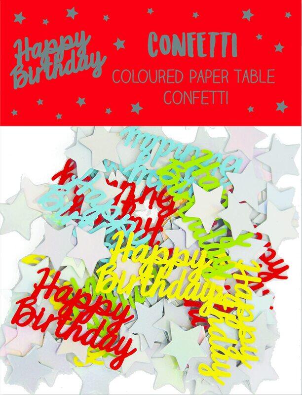 

Eurowrap Happy Birthday Paper Confetti, Multicolour