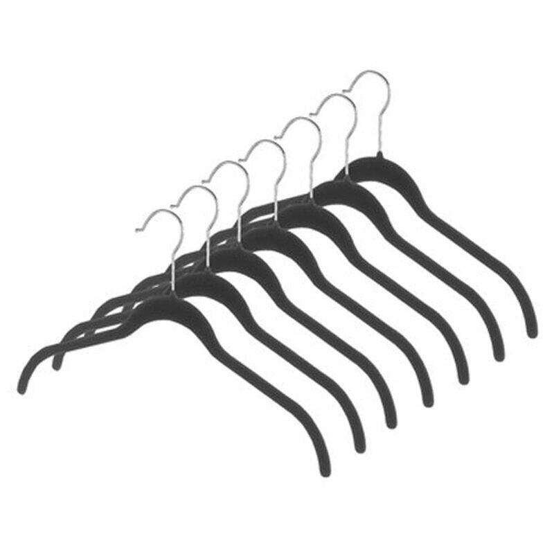 

Whitmor 7-Piece Flocked Dress/Shirt Hangers, Black