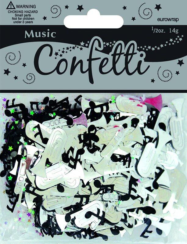 

Eurowrap Music Confetti, Silver