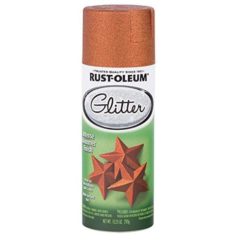 

Rust-Oleum Glitter Spray Paint, 10.25oz, Harvest Orange