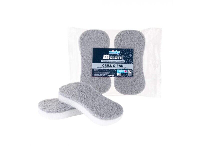

Minky M Cloth Grill & Pan Scourer, 2 Pieces, Grey