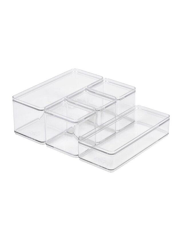 

Homesmiths Stationery Box Set, 5 Pieces, Clear