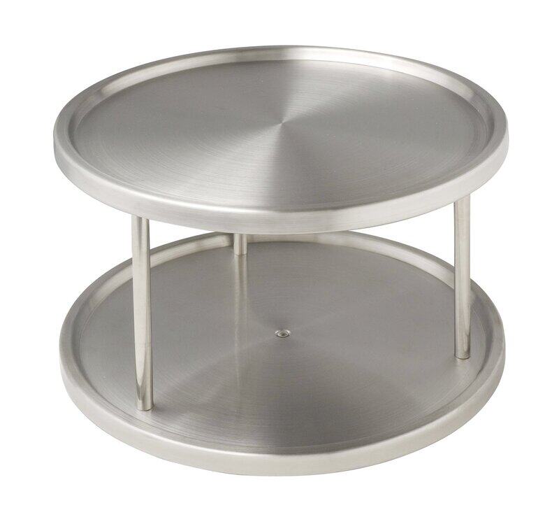 

Wenko 2-Tier Turntable Stainless Steel, Silver