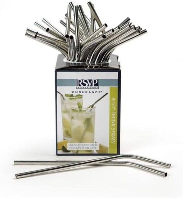 

Other Brand Rsvp Endurance Drink Straws, Silver