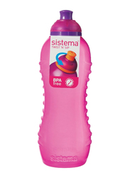 Sistema 460ml Plastic Squeeze Bottle, Pink
