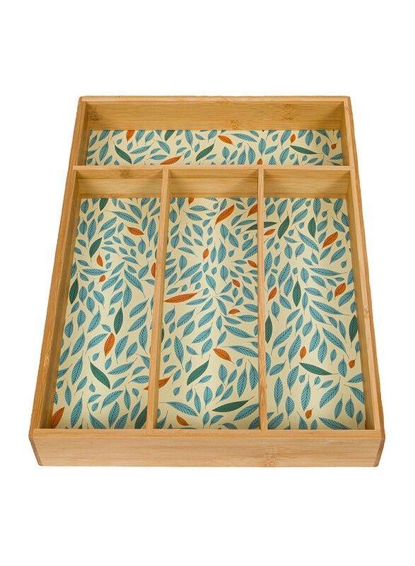 

Evriholder Drawer Utensil Organizer, 10.25 x 2 x 14.25 inch, Green/Brown