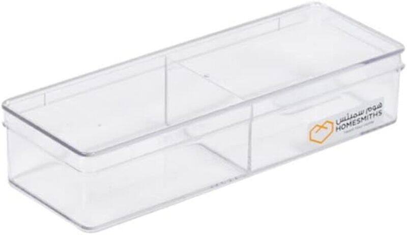 

Homesmiths Transparent Box, 2 Dividers, Clear