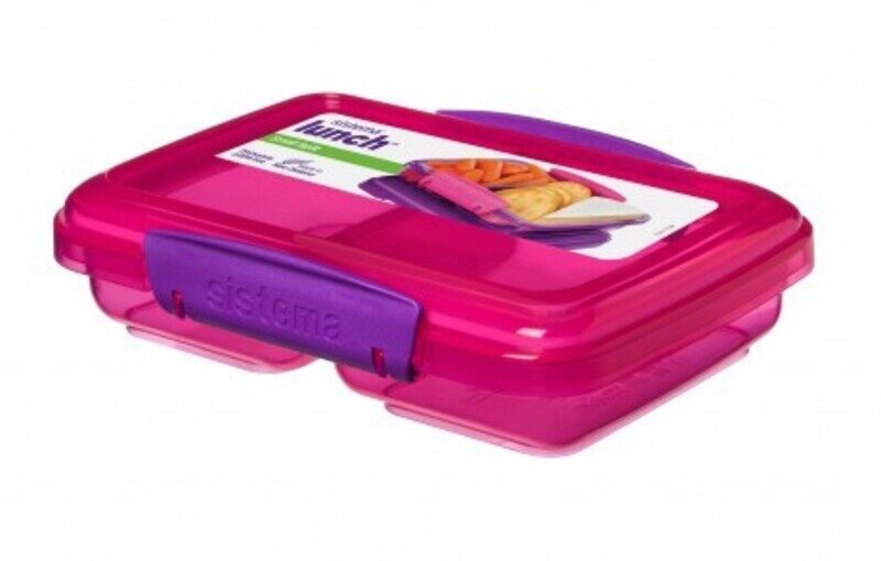 

Sistema Plastic Small Split Lunch Box, 41518, 350ml, Pink