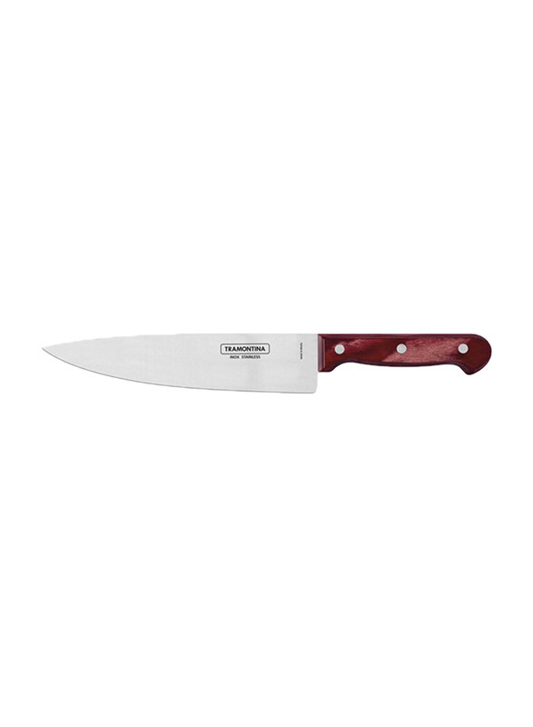 

Tramontina 8-inch Polywood Chef Knife, Silver/Brown