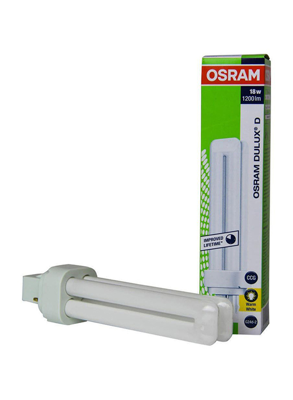 Osram Dulux D CFL 18W 2 Pin, Warm White