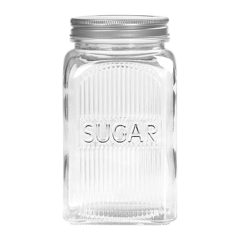 

Tala Sugar Glass Jar with Screw Top Lid, 1250ml, Clear