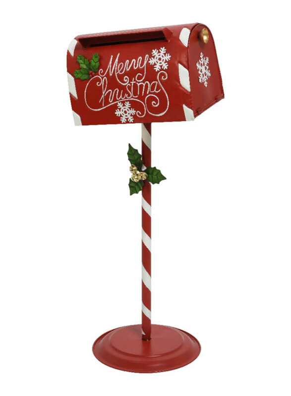 

Kaemingk Zinc Mailbox On Stand, Red