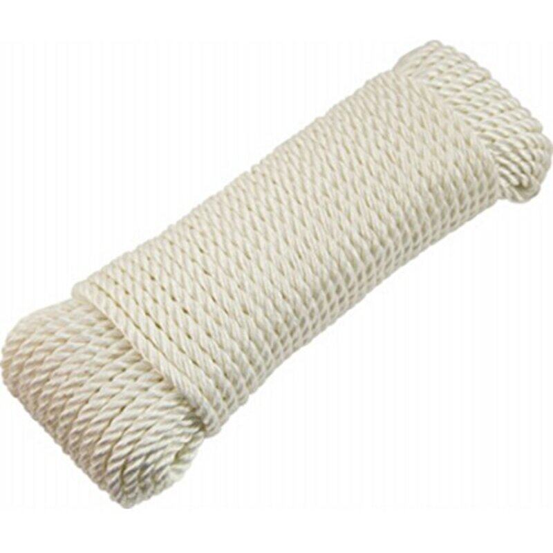

Tru Guard Solid Braided Nylon Rope with Winder, 642151, Plain, 1/8 x 50 inch