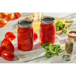 Mason Jar with Lids Wide Mouth Glass Jar, Great to preserve fresh Recipes, Set of 12, 32 Oz, Reusable Jars is BPA Free and Freezer safe.