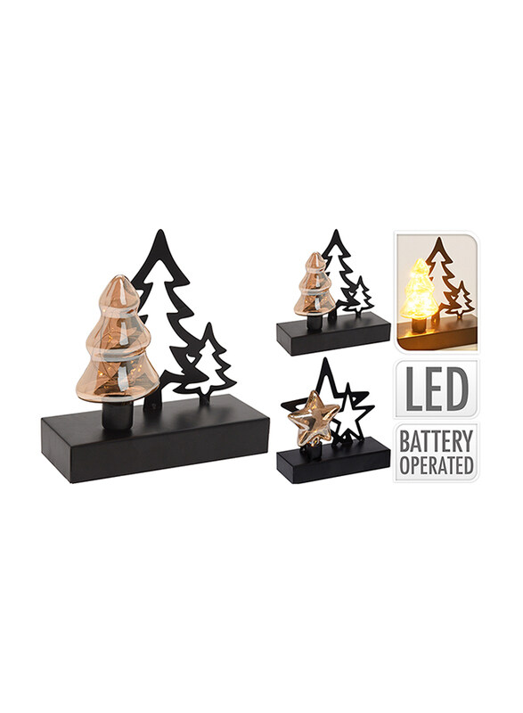 

Homesmiths 15cm Christmas Lamp Decorative 5 Led Lights, AX5305660, Assorted Design, Warm White