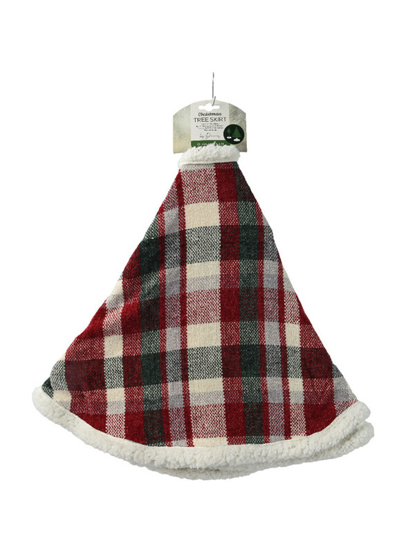 

Kaemingk Polyester Check Tree Skirt, 100cm, Multicolour