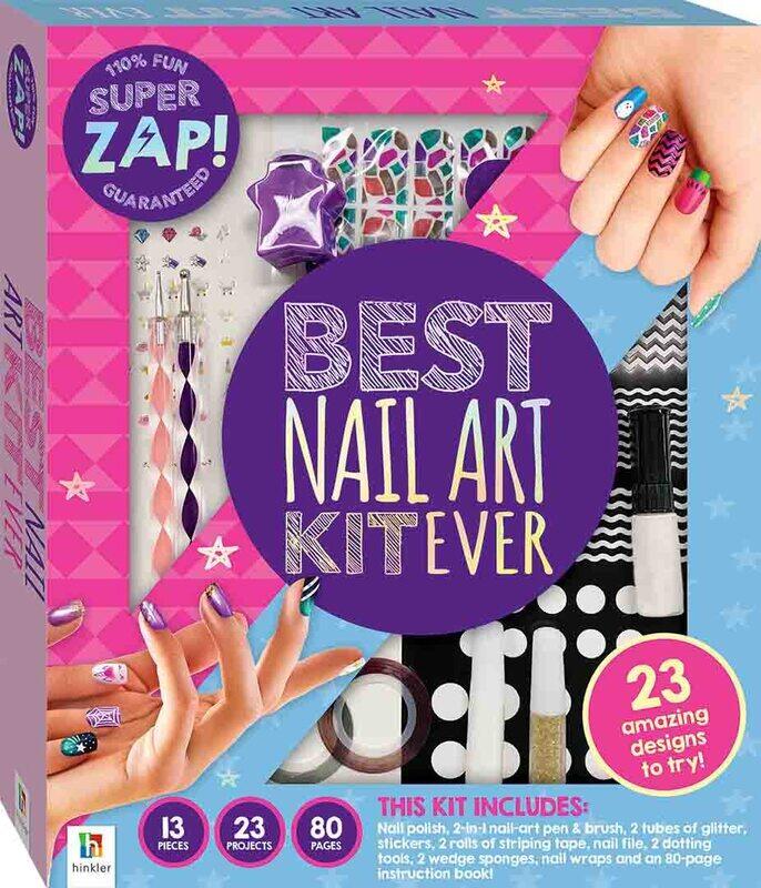 

Hinkler Super Zap Best Ever Nail Art Kit, Multicolour