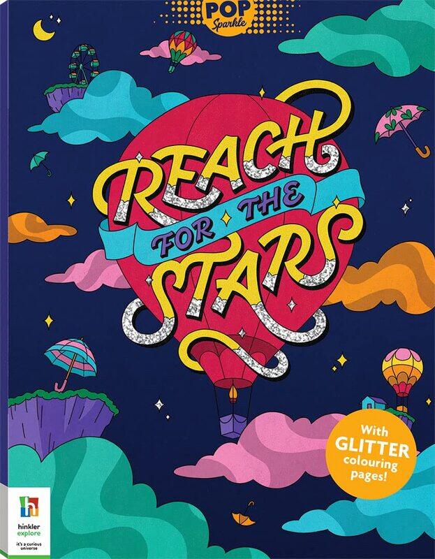 

Hinkler Pop Sparkle Reach for The Stars Colouring Book, Multicolour