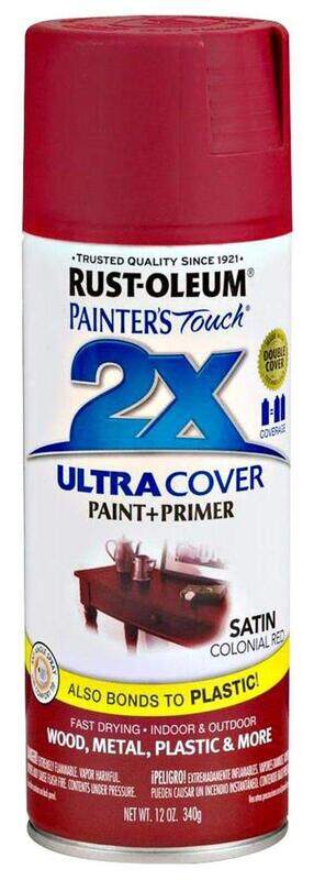 

Rust-Oleum Painter's Touchultra Cover2x Satin, 12oz, Colonial Red