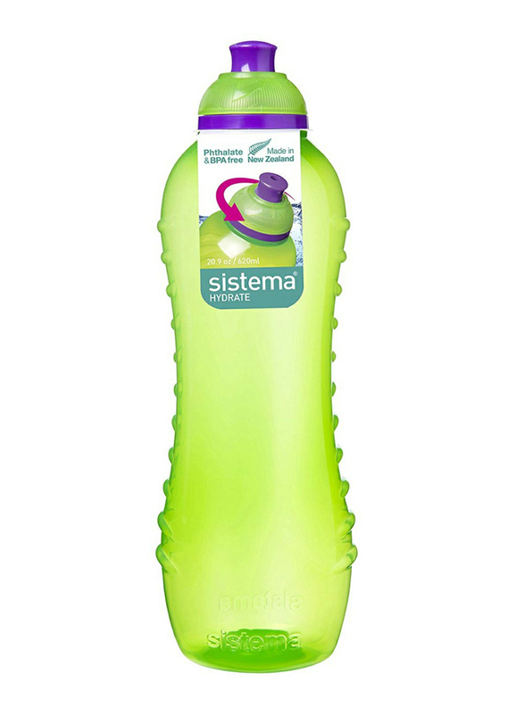 Sistema 620ml Plastic Squeeze Bottle, Green