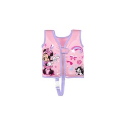 Bestway Minnie Swim Safe Jacket For Kids Aged 3-6 Years, Confortable Textile And Foam Padding, Adjustable Straps And Buckles Clip Closure. 51Cm S/M