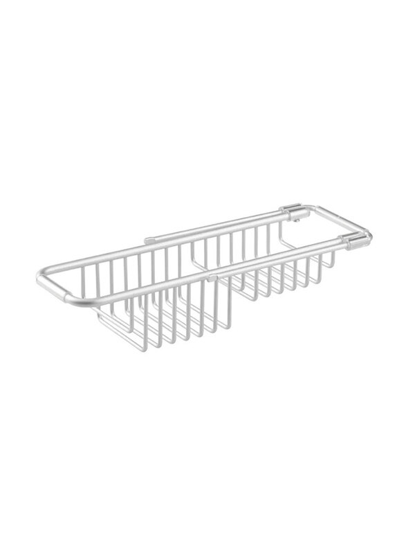 

Inter Design Metro Aluminium Over Sink Caddy, 4.2 x 2.6 x 13.2 inch, Silver
