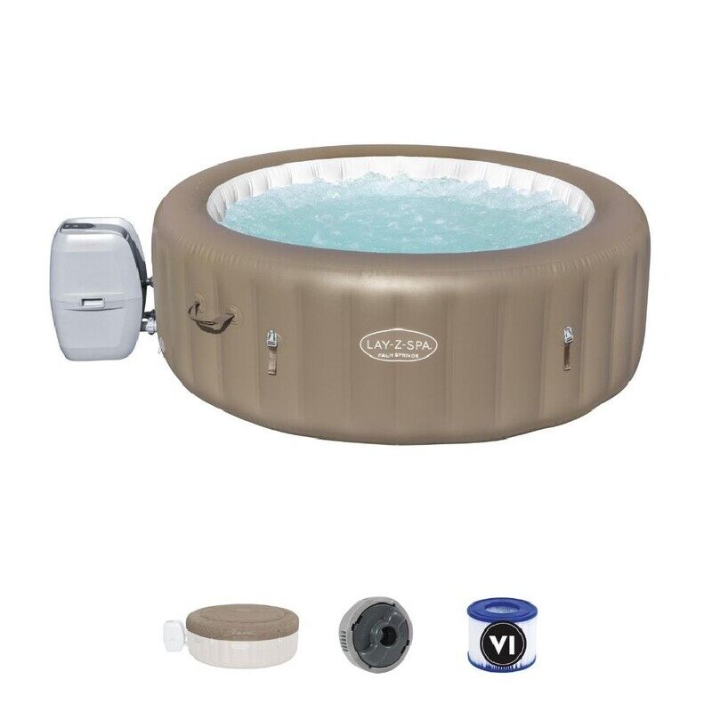 

Bestway Airjet Spa Palm Springs 196X71Cm, Capacity 916L, Has Ultra-Strong Duraplus Walls, Comes With 1 Pool Cover, Pump, Dispenser, 1 Cartridge.