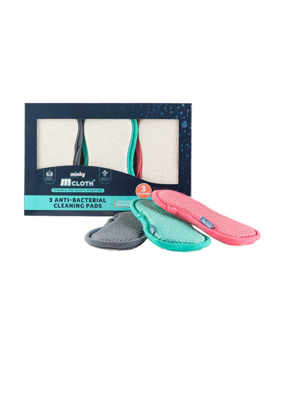 

Minky M Cloth Anti-Bacterial Cleaning Pad, 3 Pieces, Multicolour