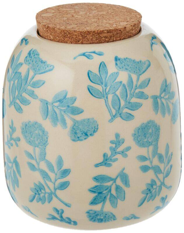 

Ladelle Ceramic Positano Orbit Aqua Floral Canister, 600ml, Assorted