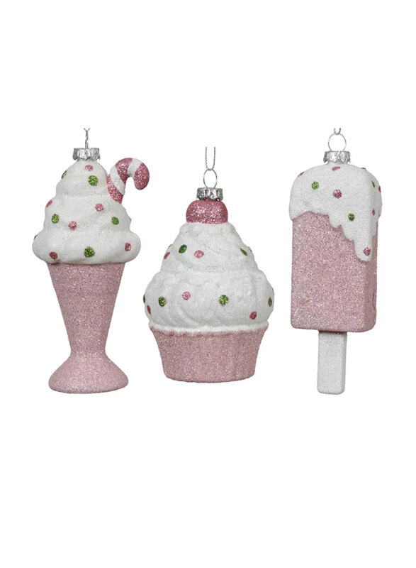 

Kaemingk Donut Shatterproof Cupcake with Popsicle Sundae, 12cm, Multicolour