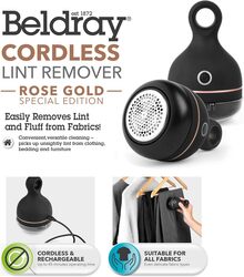 Beldray BEL01034 Electric Lint Remover - Cordless XL Fabric Shaver, Loose Thread Remover For Clothes & Furniture, Rechargeable, Up To 45 Minutes Operating Time, Includes Cleaning Brush & USB Cable