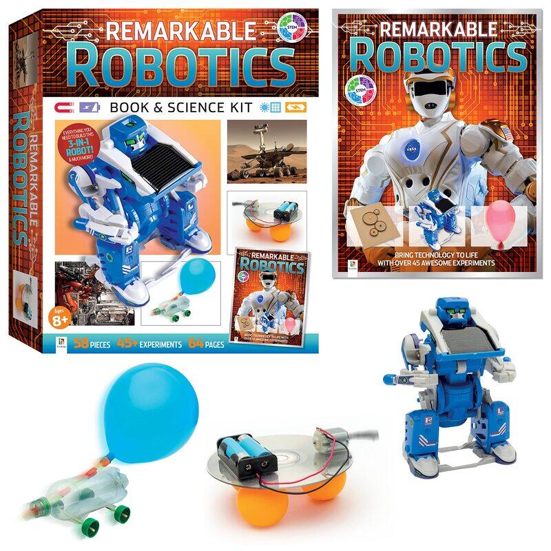 

Hinkler 56-Piece Curious Universe Remarkable Robotics Book and Science Kit, Multicolour, Ages 8+ Years