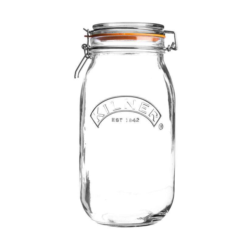 

Kilner Cliptop Round Jar, 3 Litres, Clear